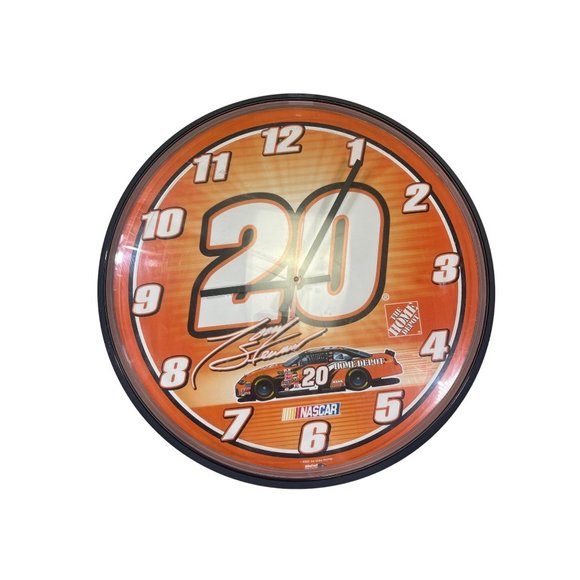 Vintage Nascar 20 Tony Stewart Home Depot Clock 2002 Wincraft Made in USA - Picture 1 of 5